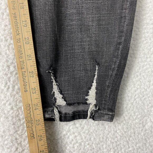 NWOT Liverpool Jeans Womens 16/33 Gray Abby High Rise Crop Skinny Button Fly - Picture 16 of 16